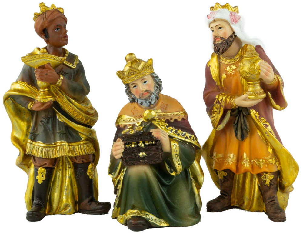 Traditionelle Weihnachtskrippe Hersbruck inkl. 17-tlg. Figurensatz K 604-S, Maße Krippe: ca. 66 x 30 x 32 cm